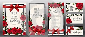 Wedding Invitation card templates .