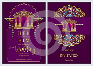 Wedding Invitation card templates .