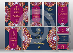 Wedding Invitation card templates .