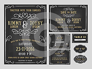 Invitaciones de boda diseno ondulación línea 