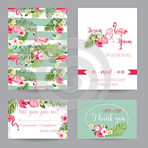 Wedding Invitation or Congratulation Card Set