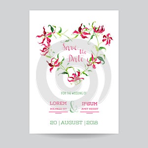 Wedding Invitation or Congratulation Card Set