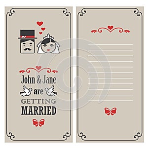 Wedding invitation