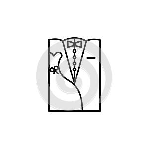 wedding invitation line icon. Elements of wedding illustration icons. Signs, symbols can be used for web, logo, mobile app, UI, UX