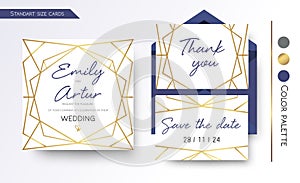 Wedding Invitation, save the date, thank you invite card design