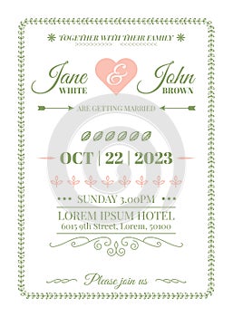 Wedding Invitation Template