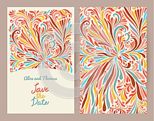 Wedding invitation two templates