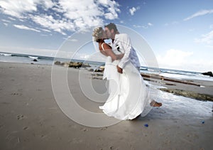 Wedding kiss photo