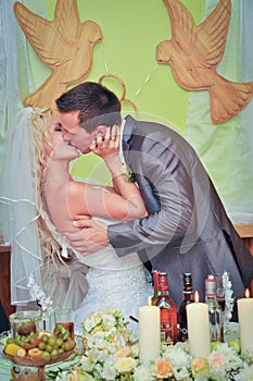 Wedding kiss