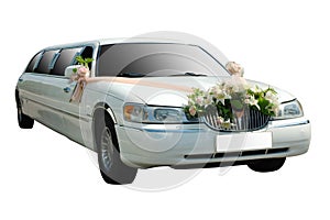 Wedding limousine.