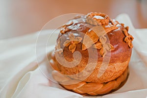 Wedding loaf of bread and salt