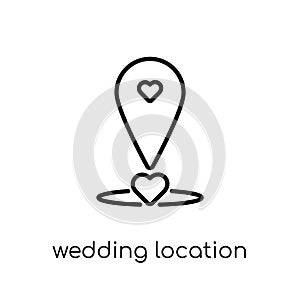 Wedding Location icon from Wedding and love collection.