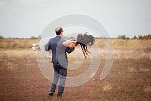 Wedding and love story in nature