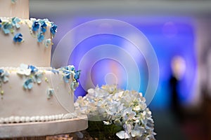 Wedding many layers Cake put in ceremony Round