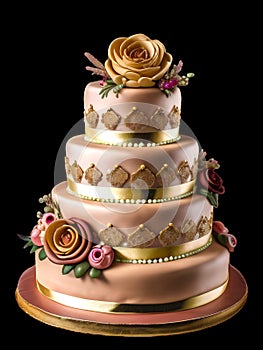 wedding marzipan cake