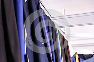 Wedding mens suits in wedding shop