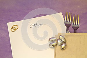 Wedding Menu