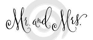 Wedding modern calligraphy