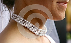 Wedding nacklace photo