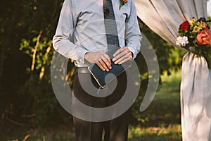 Wedding officiant photo