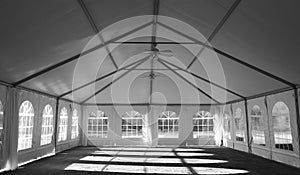 Wedding Party Tent interior