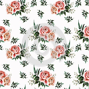 Pattern with roses