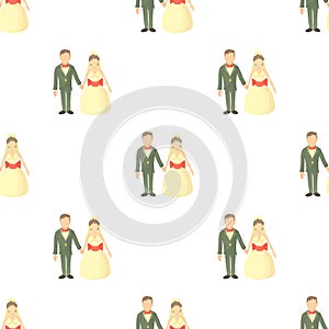 Wedding pattern seamless vector