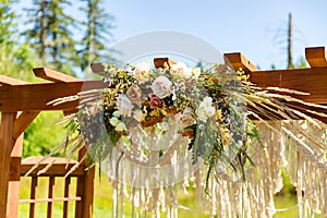 Wedding Pergola with Flowers