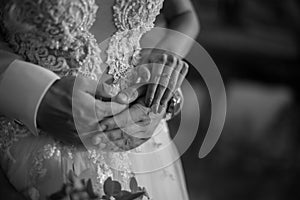 Wedding photos with dress and details