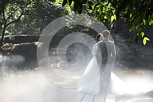 Wedding Photos in Fog