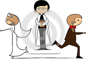 Wedding picture vector