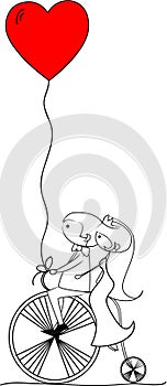 Wedding picture vector