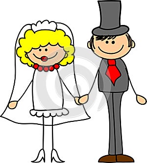 Wedding picture vector
