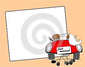 Wedding picture vector