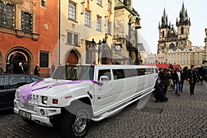 Wedding at the picturesque old town square, Prague, Czech Republic