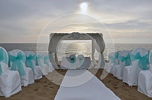Wedding place on the beach.