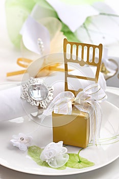 Wedding place setting