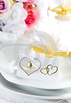 Wedding place setting