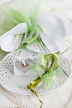 Wedding place setting