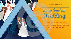 Wedding Planner Banner Template with Copyspace