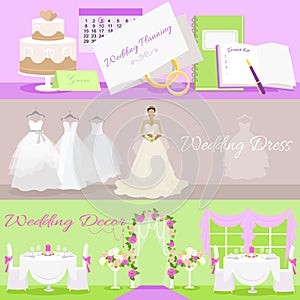 Wedding Planning Dress and Decor Concept