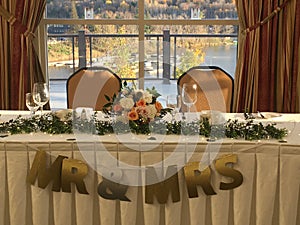A Wedding Reception Graced By Mr. & Mrs. photo