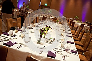 Wedding reception head table