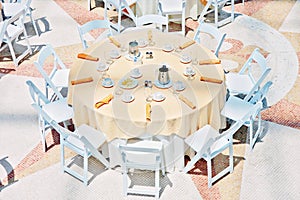 Wedding reception party table