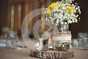 Wedding reception place setting detail