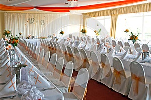 Wedding reception room