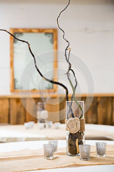 Wedding Reception Table Centerpiece