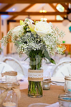 Wedding Reception Table Centerpiece