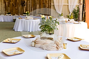 Wedding Reception Table Setting