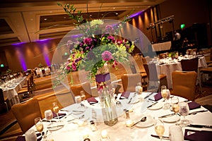 Wedding reception tables